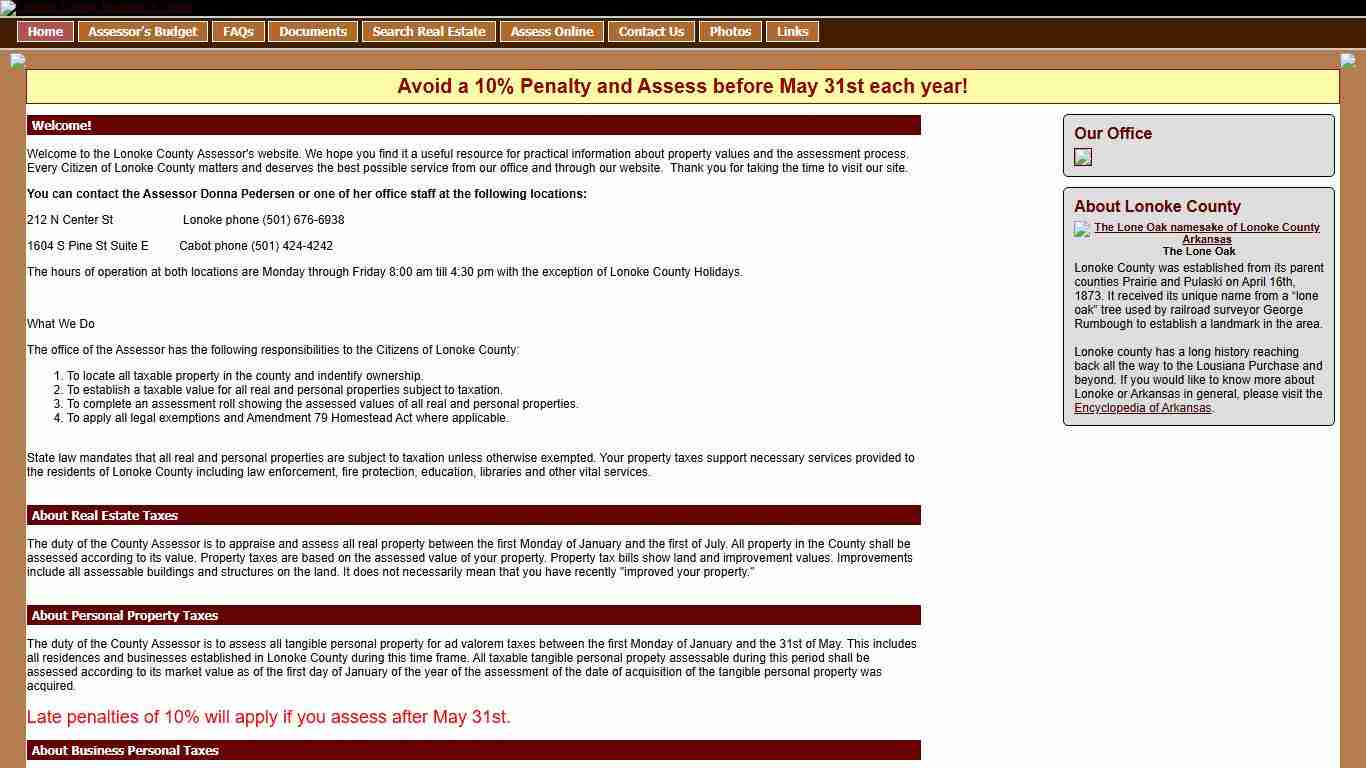 Welcome - Lonoke County Assessor